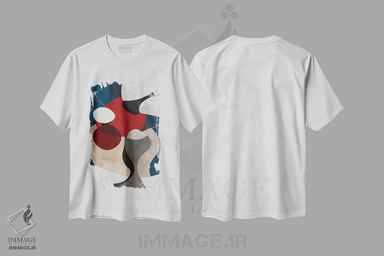 تیشرت سفید طرح دار همه در یک اثر روبرتو مورو | immage.ir