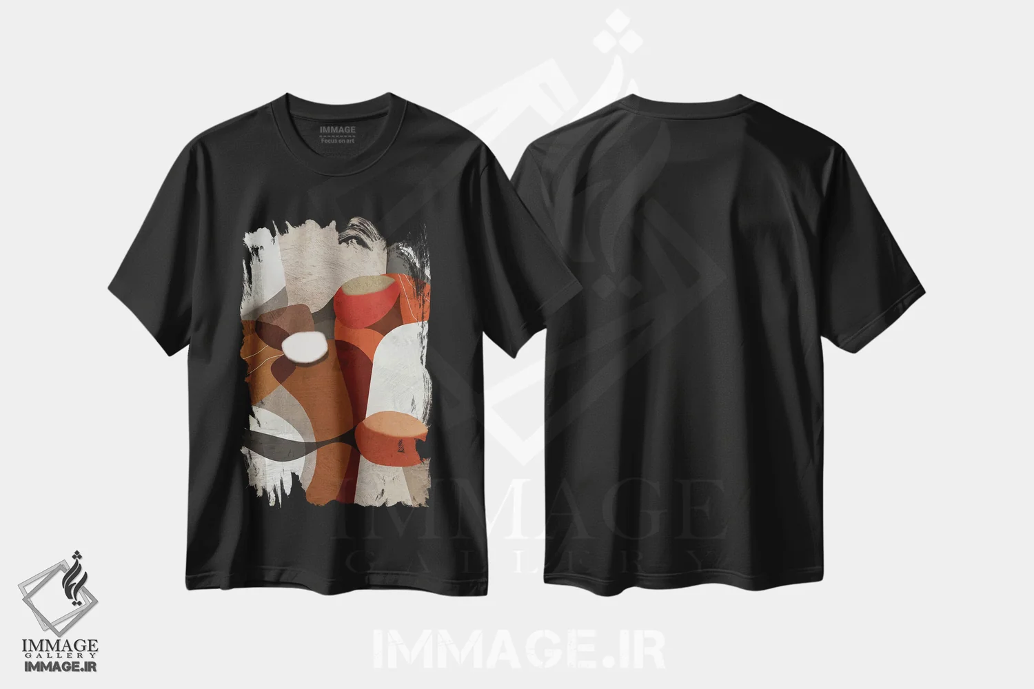 تیشرت مشکی طرح دار افسون شده اثر روبرتو مورو | فروشگاه ایماژ