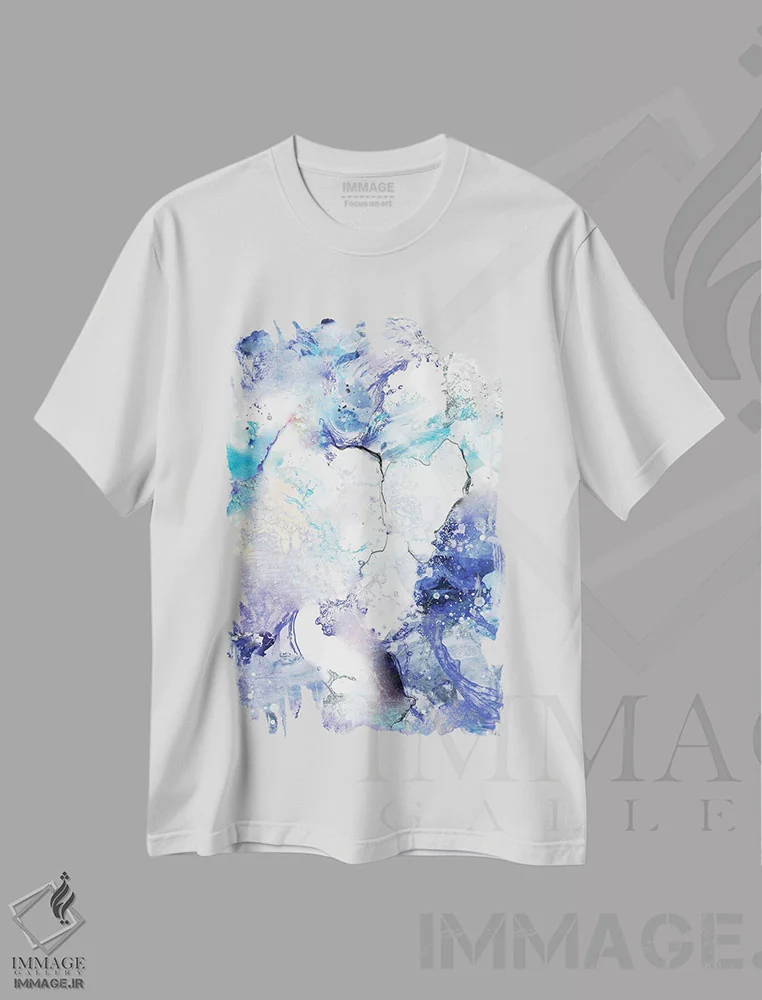 تیشرت سفید طرح دار جهان کوچک اثر روبرتو مورو | فروشگاه ایماژ