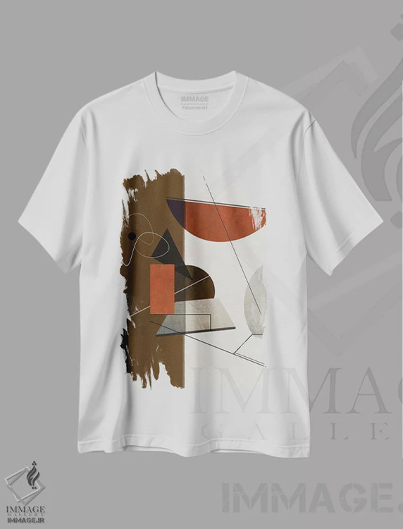 تیشرت سفید طرح دار دقیقاً اثر روبرتو مورو | immage.ir
