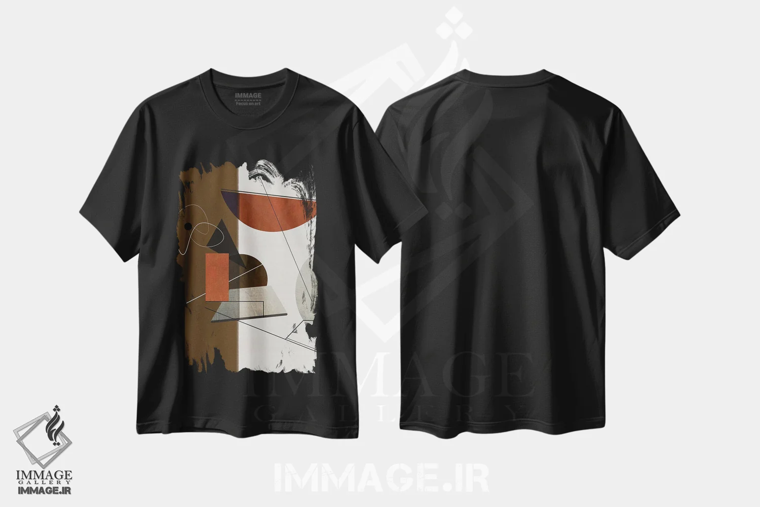 تیشرت مشکی طرح دار دقیقاً اثر روبرتو مورو | فروشگاه ایماژ