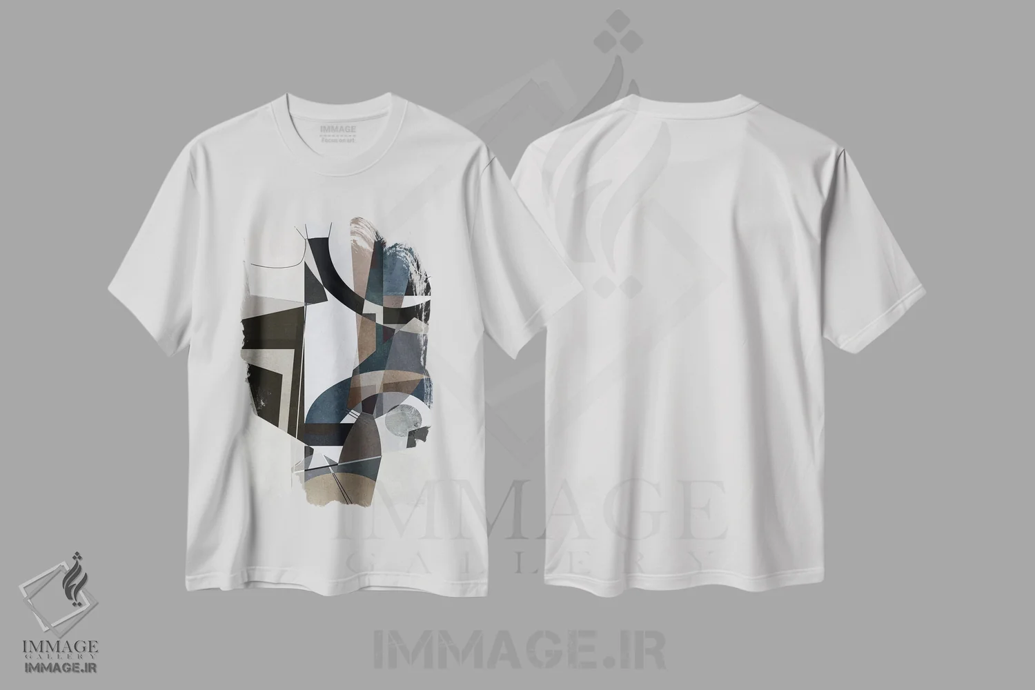 تیشرت سفید طرح دار صریح اثر روبرتو مورو | فروشگاه ایماژ