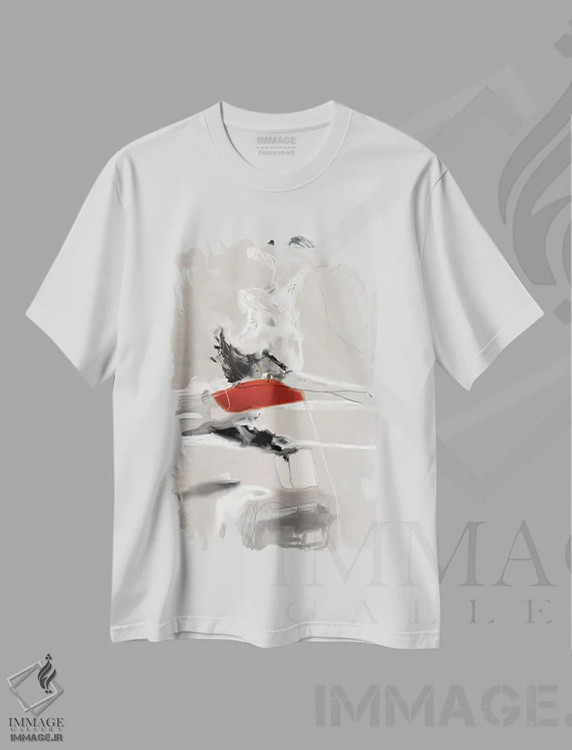 تیشرت سفید طرح دار مرتبط اثر روبرتو مورو | immage.ir