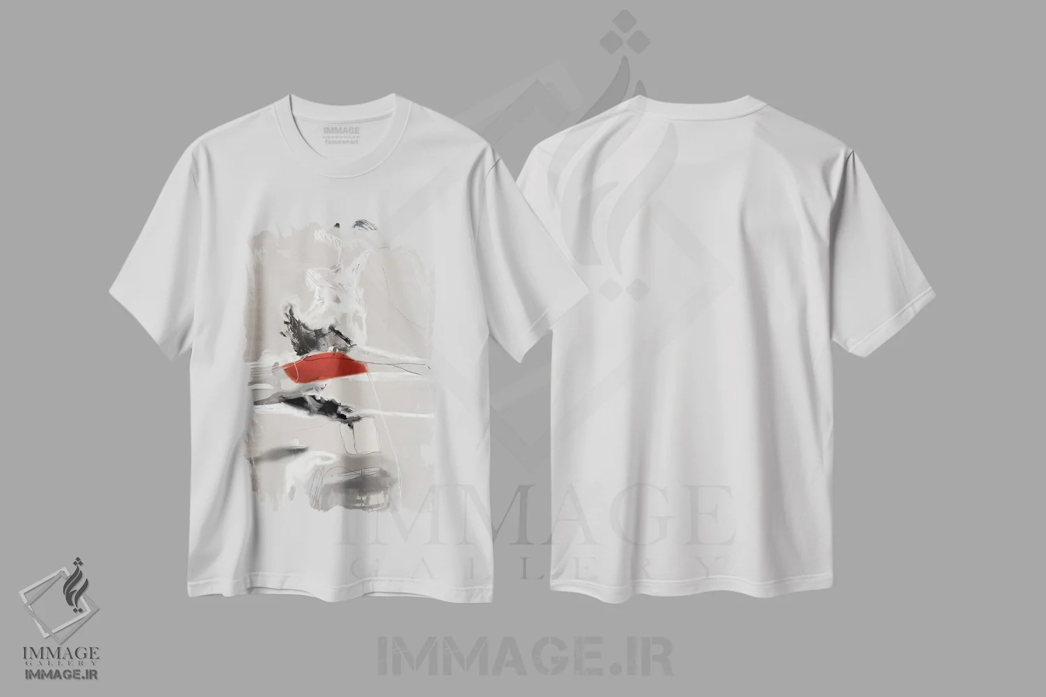 تیشرت سفید طرح دار مرتبط اثر روبرتو مورو | immage.ir