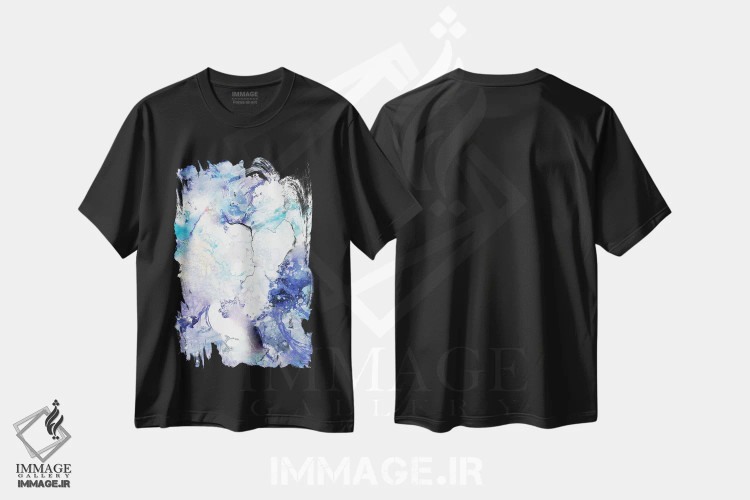 تیشرت مشکی طرح دار جهان کوچک اثر روبرتو مورو | immage.ir