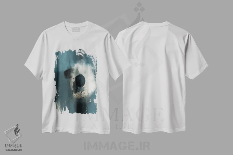 تیشرت سفید طرح دار پویاپذیری اثر روبرتو مورو | immage.ir