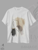 تیشرت سفید طرح دار ذات اثر روبرتو مورو | immage.ir