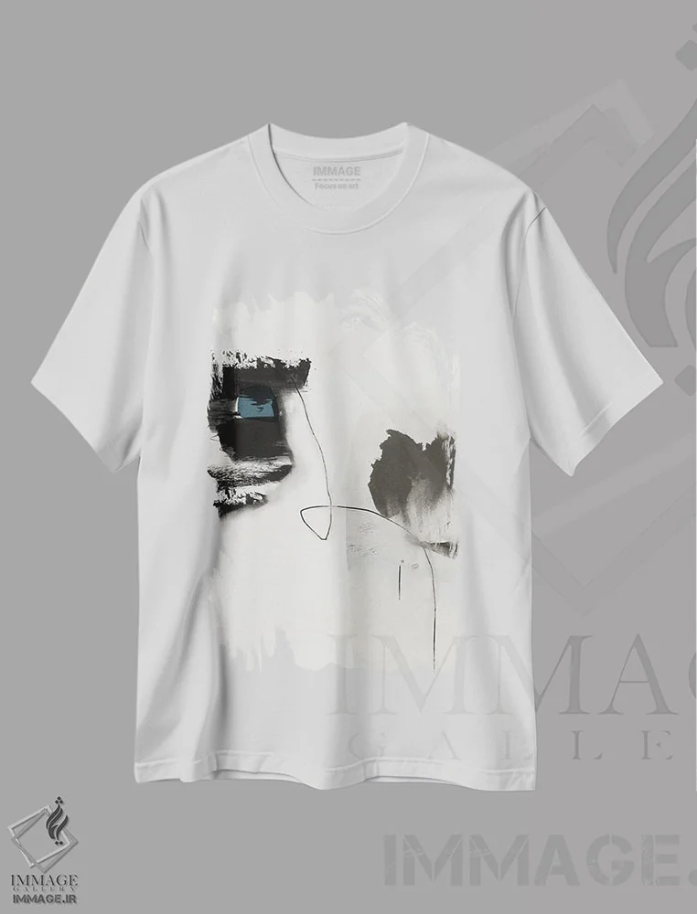 تیشرت سفید طرح دار گاهی اوقات اثر روبرتو مورو | فروشگاه ایماژ