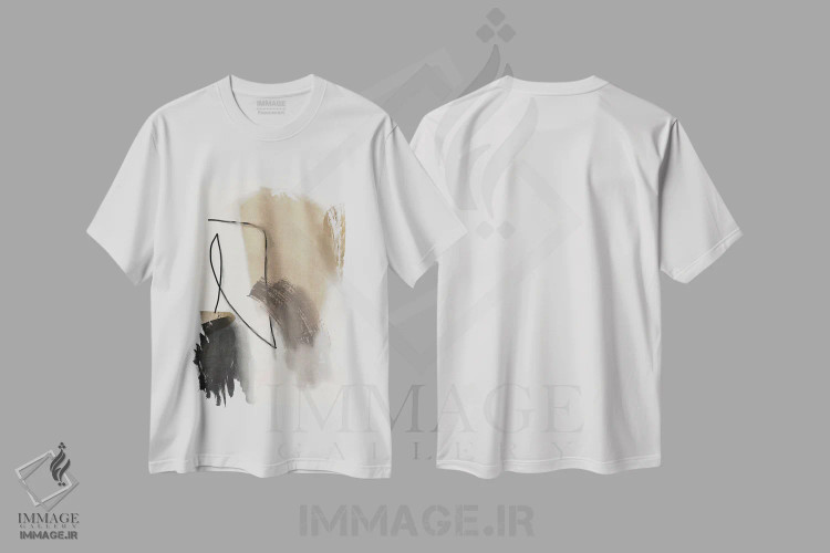 تیشرت سفید طرح دار ذات اثر روبرتو مورو | immage.ir