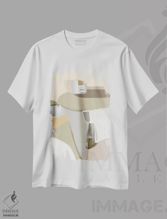 تیشرت سفید طرح دار زندگی شیرین ۱ اثر روبرتو مورو | فروشگاه ایماژ