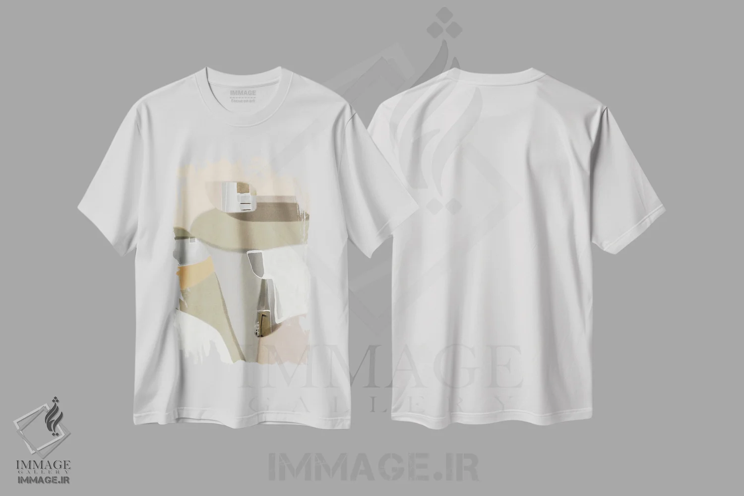 تیشرت سفید طرح دار زندگی شیرین ۱ اثر روبرتو مورو | فروشگاه ایماژ