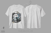 تیشرت سفید طرح دار معمای نهایی اثر روبرتو مورو | فروشگاه ایماژ
