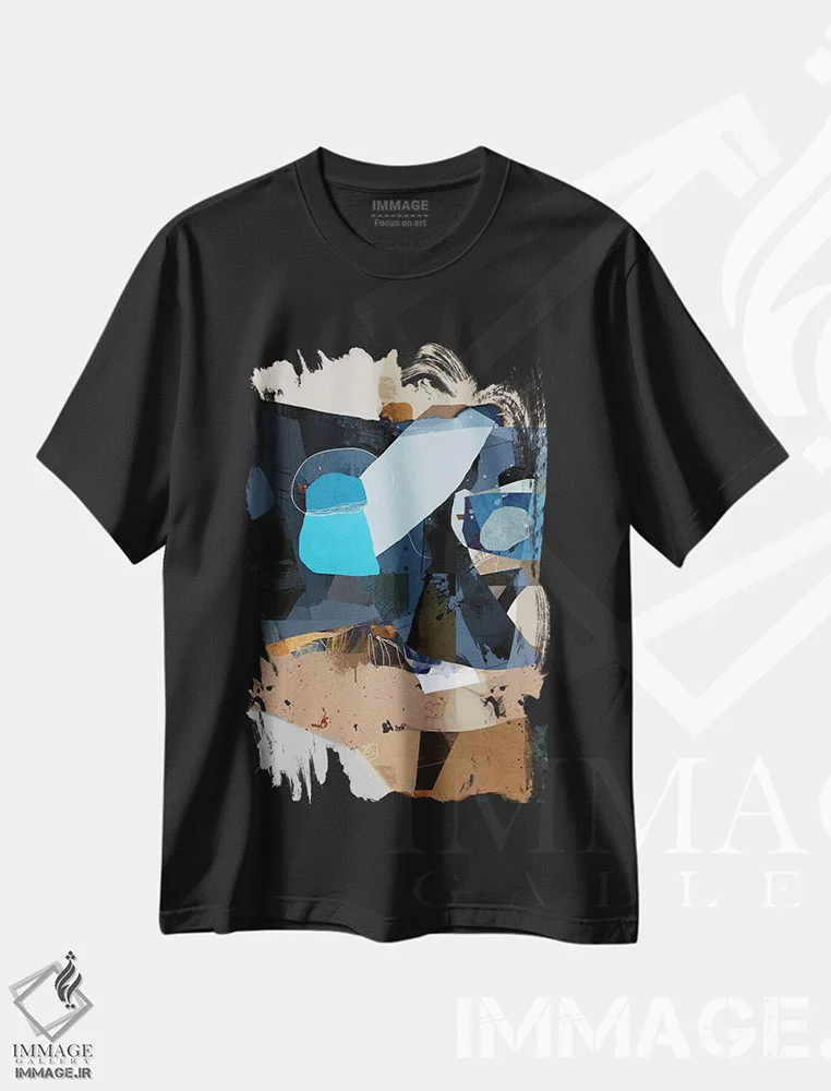 تیشرت مشکی طرح دار شگفتی اثر روبرتو مورو | فروشگاه ایماژ