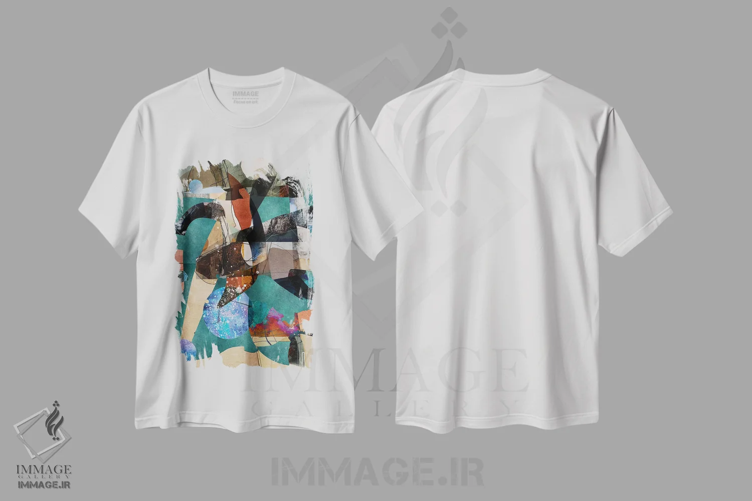 تیشرت سفید طرح دار جهان همواره در حال تغییر اثر روبرتو مورو | immage.ir