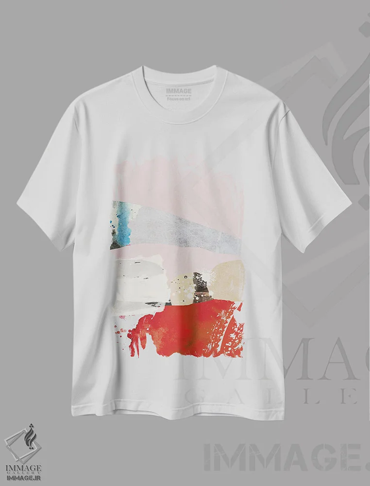تیشرت سفید طرح دار بستنی اثر روبرتو مورو | فروشگاه ایماژ