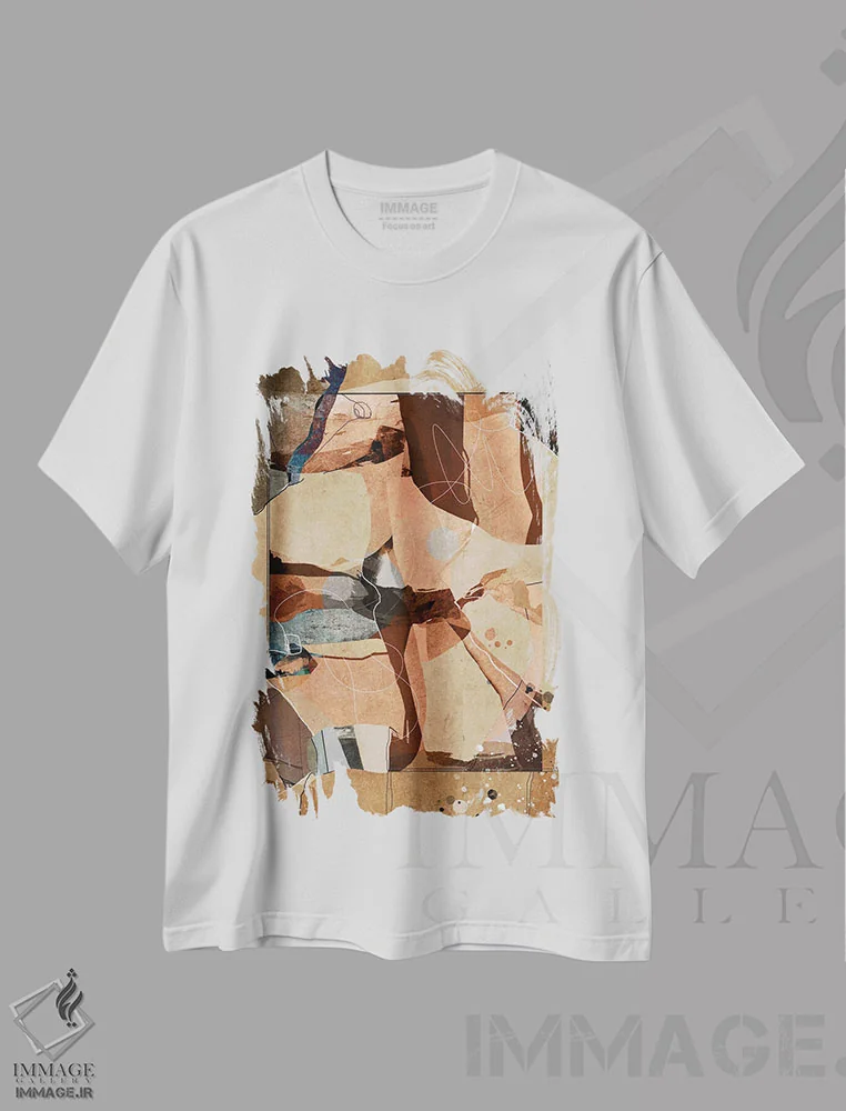 تیشرت سفید طرح دار زیرِ اثر روبرتو مورو | immage.ir