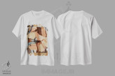 تیشرت سفید طرح دار زیرِ اثر روبرتو مورو | immage.ir