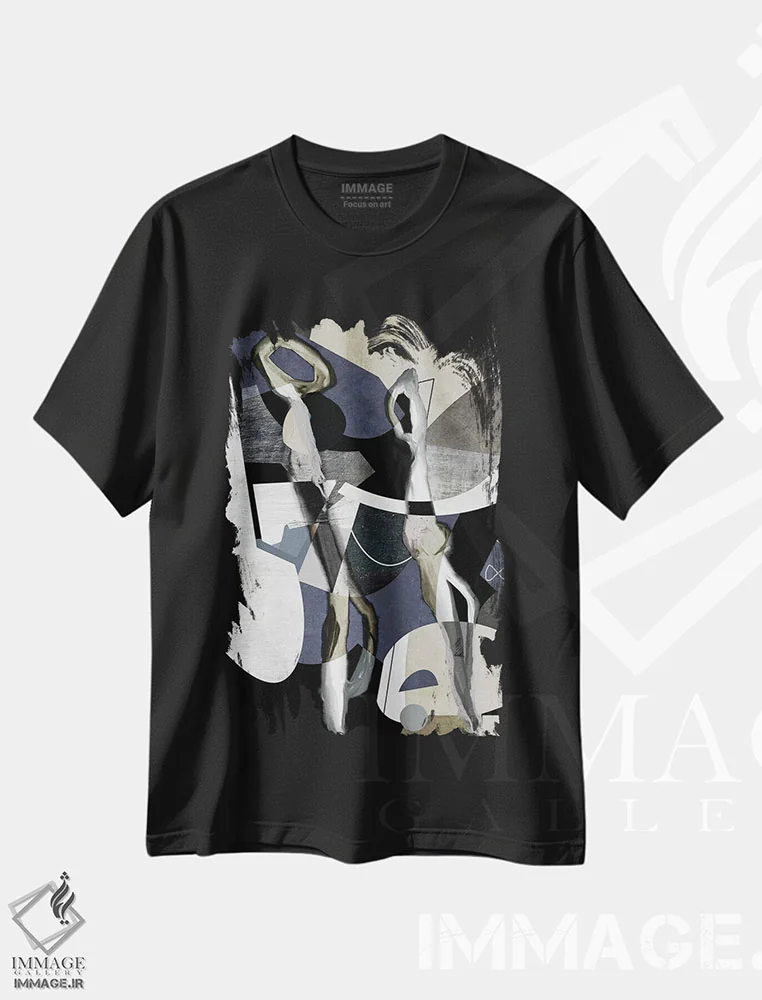 تیشرت مشکی طرح دار باور نکردنی اثر روبرتو مورو | فروشگاه ایماژ