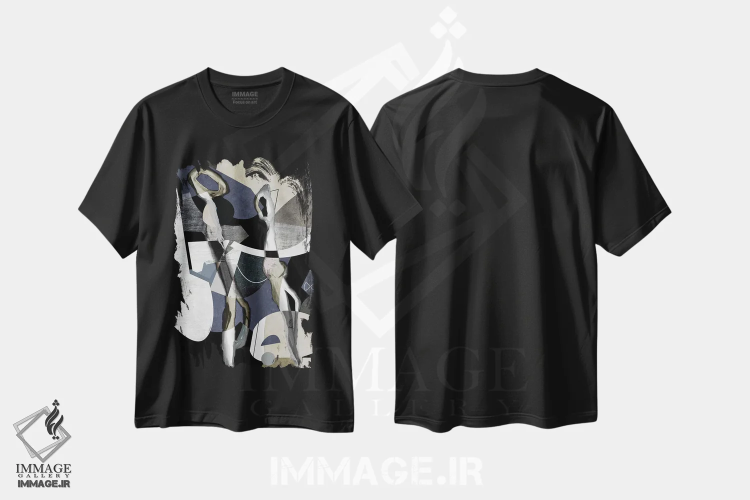 تیشرت مشکی طرح دار باور نکردنی اثر روبرتو مورو | فروشگاه ایماژ