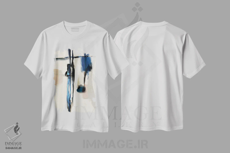 تیشرت سفید طرح دار لمس آسیایی ۲ اثر روبرتو مورو | immage.ir
