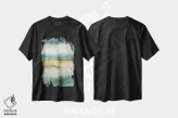 تیشرت مشکی طرح دار رویاپردازی آبی اثر ادوارد سلکرک | فروشگاه ایماژ
