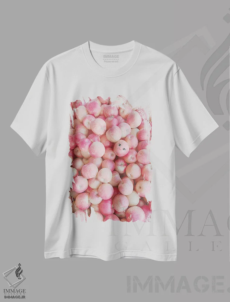 تیشرت سفید طرح دار نور چشمم، مدیوم اثر ارین سامر | immage.ir