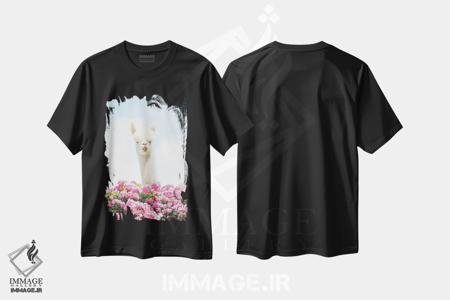 تیشرت مشکی طرح دار در زدم برای سلام دادن، عکاسی ترکیبی اثر ارین سامر | immage.ir