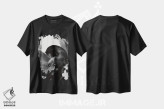 تیشرت مشکی طرح دار کلاژ سوررئالیستی از انسان، هنر آمریکایی آفریقایی تبار اثر ادسون راموس | فروشگاه ایماژ
