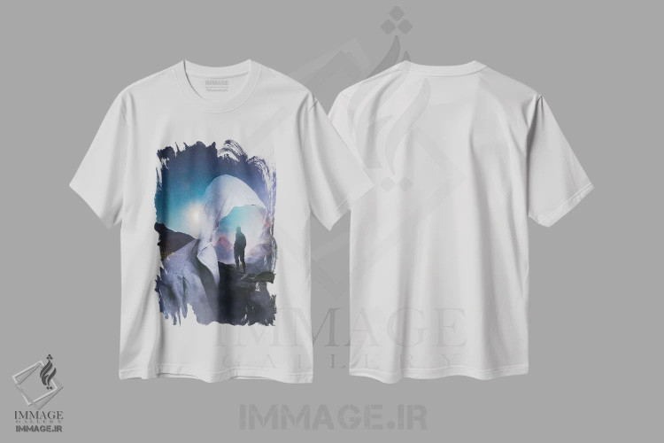 تیشرت سفید طرح دار طعم کلرادو، هنر فاخر معاصر اثر اوگنی سولویف | فروشگاه ایماژ