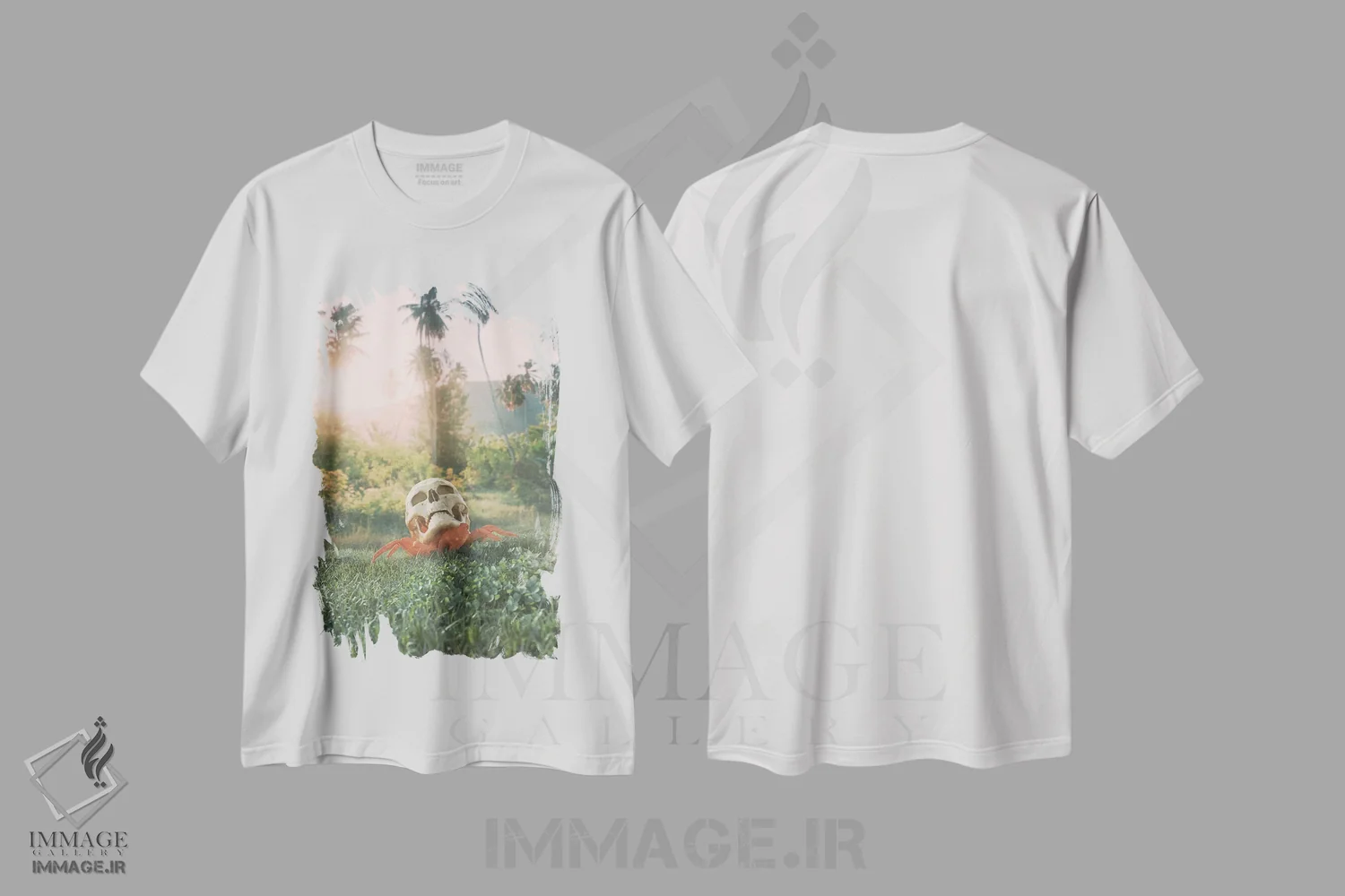 تیشرت سفید طرح دار خانهٔ جدید، هنر فاخر معاصر اثر اوگنی سولویف | immage.ir