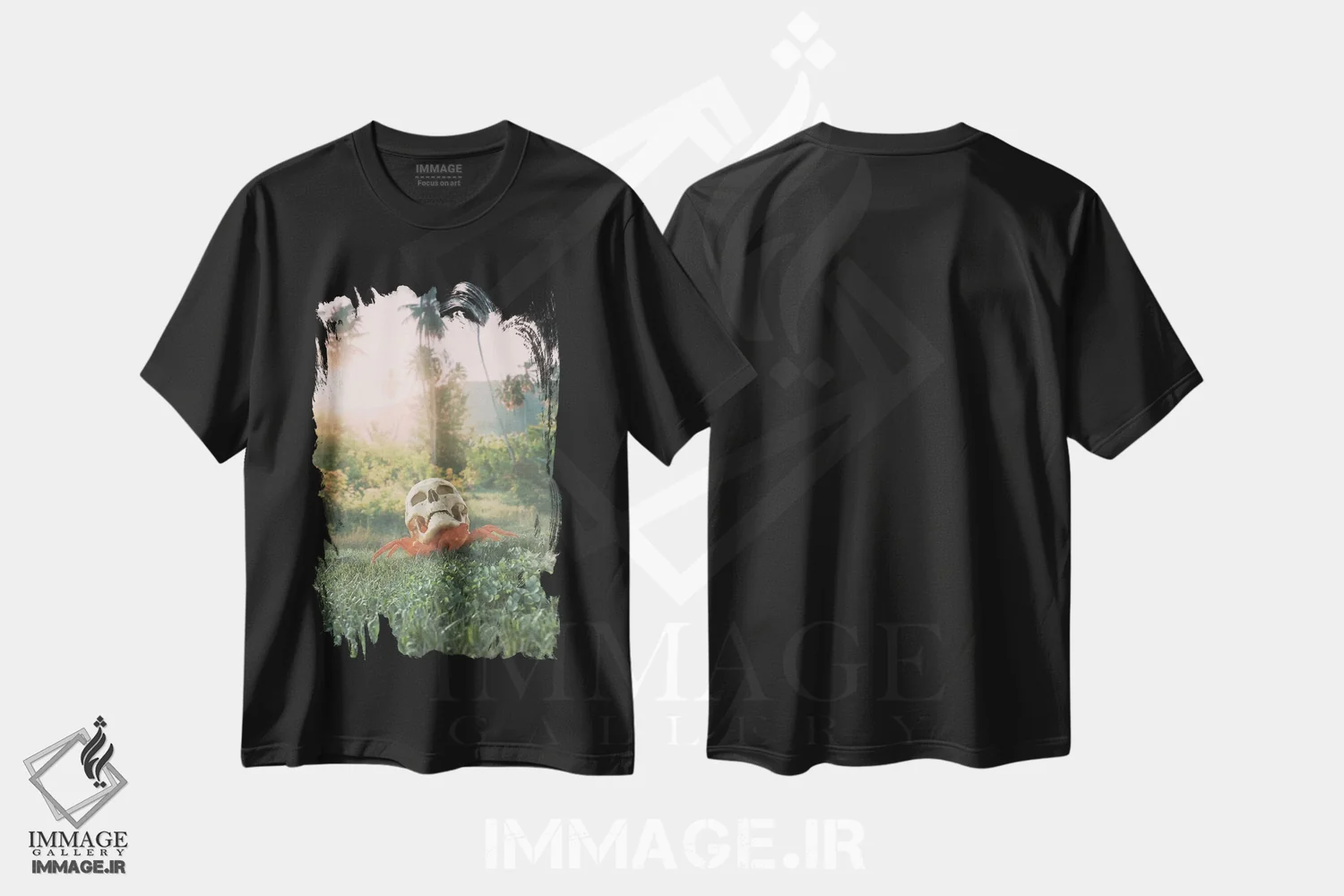 تیشرت مشکی طرح دار خانهٔ جدید، هنر فاخر معاصر اثر اوگنی سولویف | فروشگاه ایماژ