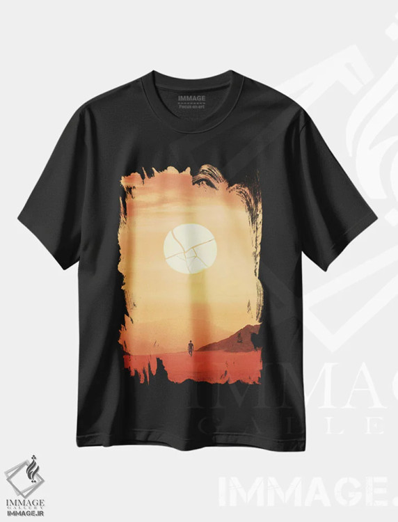 تیشرت مشکی طرح دار هاتونگ، هنر فاخر معاصر اثر اوگنی سولویف | immage.ir