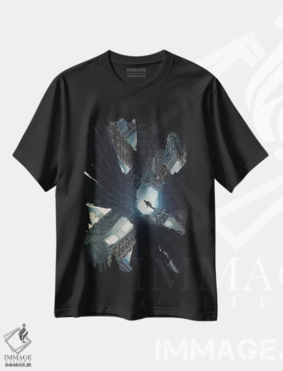 تیشرت مشکی طرح دار وورن، هنر فاخر معاصر اثر اوگنی سولویف | immage.ir