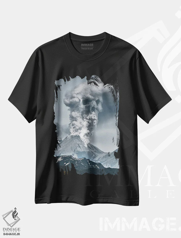 تیشرت مشکی طرح دار اِراپ، عکاسی ترکیبی اثر اوگنی سولویف | فروشگاه ایماژ