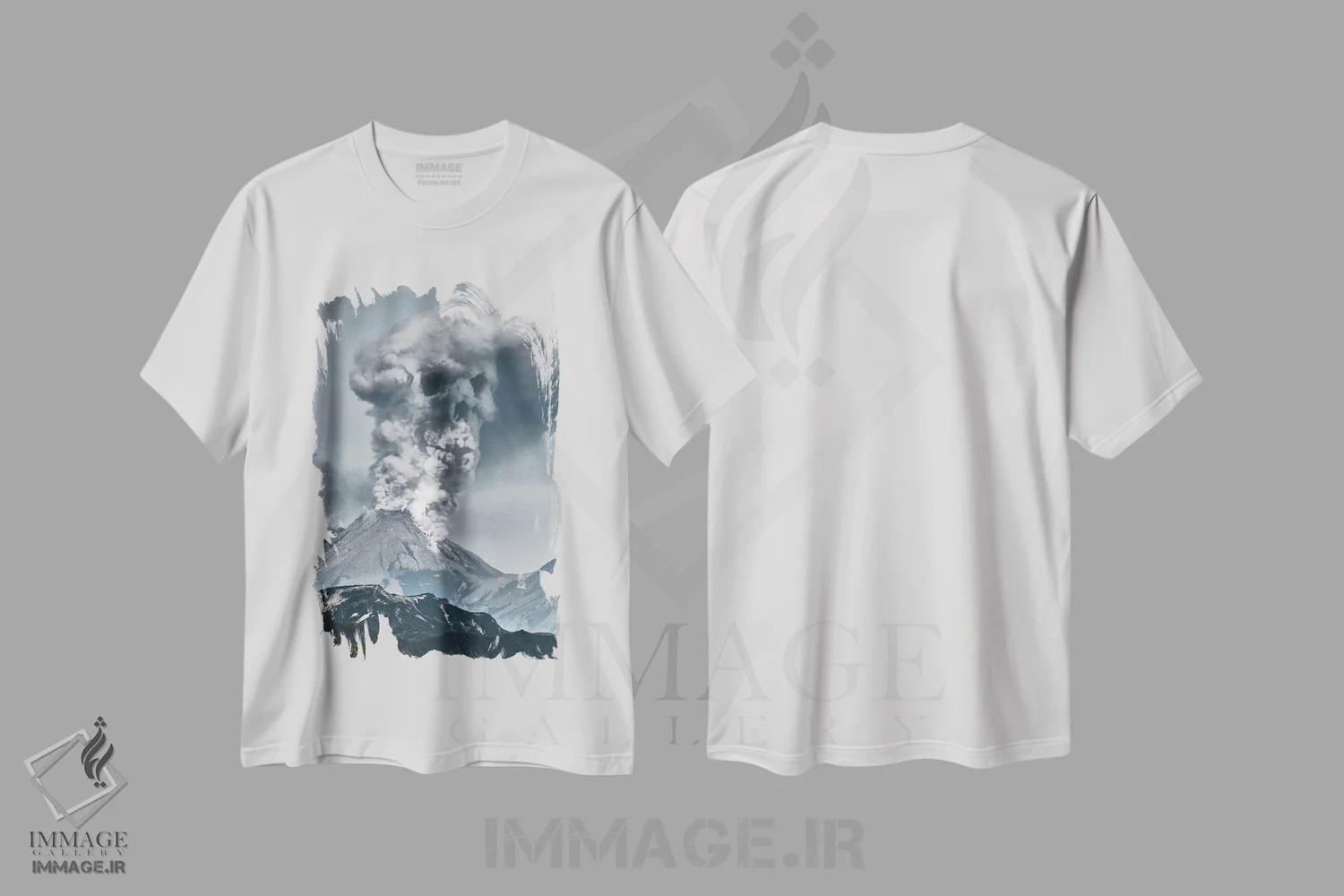 تیشرت سفید طرح دار اِراپ، عکاسی ترکیبی اثر اوگنی سولویف | immage.ir