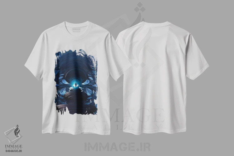 تیشرت سفید طرح دار بکسیل، عکاسی ترکیبی اثر اوگنی سولویف | immage.ir