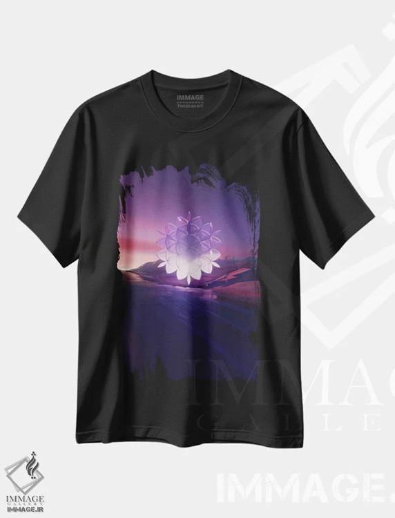 تیشرت مشکی طرح دار جیوم، عکاسی ترکیبی اثر اوگنی سولویف | immage.ir