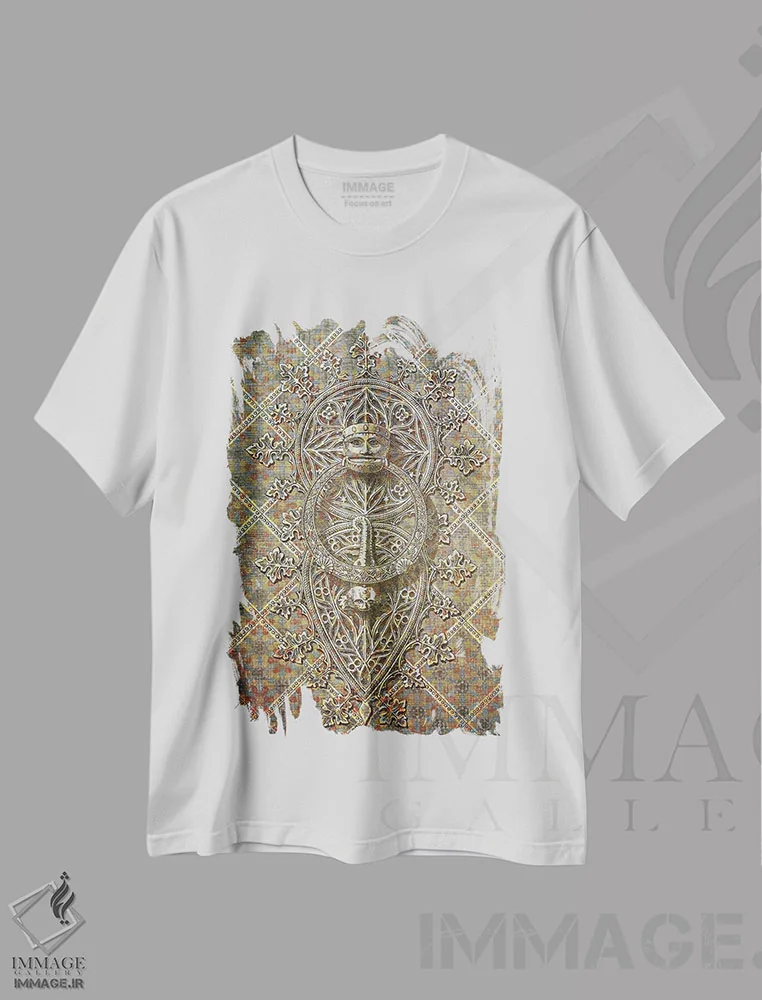 تیشرت سفید طرح دار گفتگو، هنر دیجیتال اثر فایو بای فایو کالکتیو | immage.ir