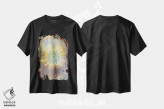 تیشرت مشکی طرح دار عمل الهام بخش، دکور بوهمی اثر فایو بای فایو کالکتیو | فروشگاه ایماژ