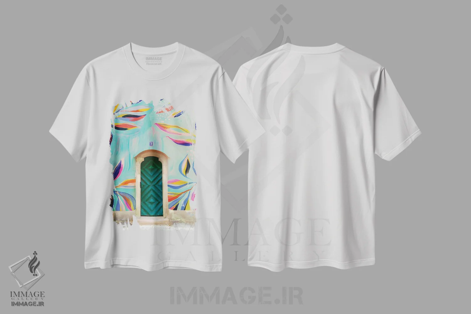 تیشرت سفید طرح دار خانه خوشبخت هفتم، دکور بوهمی اثر اتاوی | immage.ir