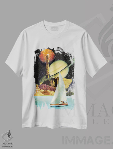 تیشرت سفید طرح دار اوژینیا لولی، مدیوم اثر اوژینا لولی | فروشگاه ایماژ