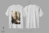 تیشرت سفید طرح دار ماجراجویی، هنر دیجیتال اثر آناستازیا اِوگرافوا | immage.ir