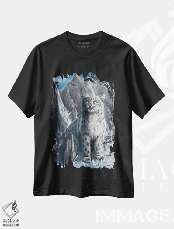 تیشرت مشکی طرح دار فرمانروای کوهستان، هنر دیجیتال اثر آناستازیا اِوگرافوا | immage.ir