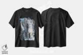 تیشرت مشکی طرح دار فرمانروای کوهستان، هنر دیجیتال اثر آناستازیا اِوگرافوا | immage.ir