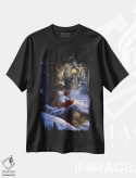 تیشرت مشکی طرح دار بهار چقدر دور است؟، هنر دیجیتال اثر آناستازیا اِوگرافوا | فروشگاه ایماژ