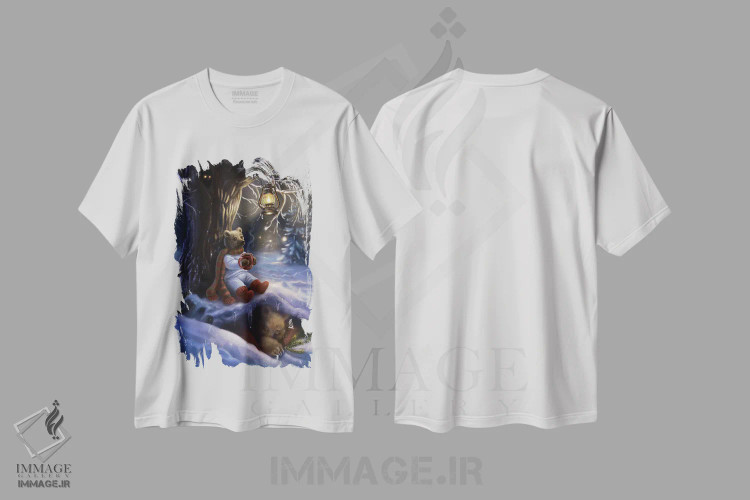 تیشرت سفید طرح دار بهار چقدر دور است؟، هنر دیجیتال اثر آناستازیا اِوگرافوا | immage.ir