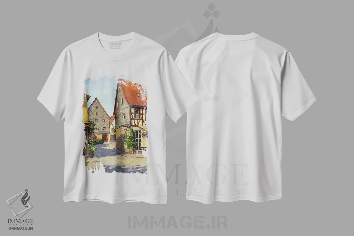 تیشرت سفید طرح دار فورت، آلمان، مدیوم اثر اوگنیا مکانوا | فروشگاه ایماژ
