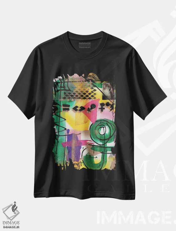 تیشرت مشکی طرح دار کودک اثر اورِت اسپرویل | فروشگاه ایماژ