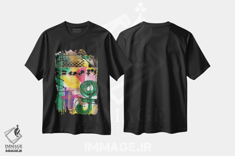 تیشرت مشکی طرح دار کودک اثر اورِت اسپرویل | فروشگاه ایماژ