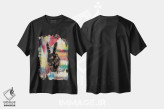تیشرت مشکی طرح دار صلح و عشق، مدیوم اثر اورِت اسپرویل | فروشگاه ایماژ